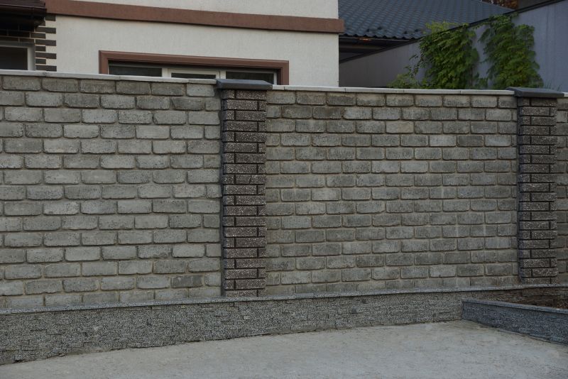 Finished Brick Fence